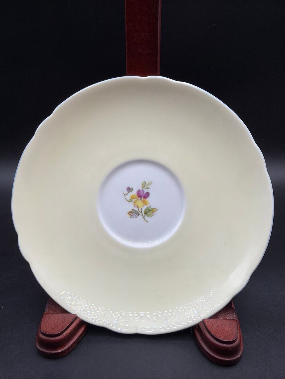 Vintage Shelley Fine Bone China Yellow Purple Floral Tea Cup Saucer 5.7" England